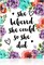 Inspirational Diamond Art for Adults – DIY Motivational Quote Floral 5D Diamond Painting, Round Drill Gem Art, 12x16 Inch Wall Décor